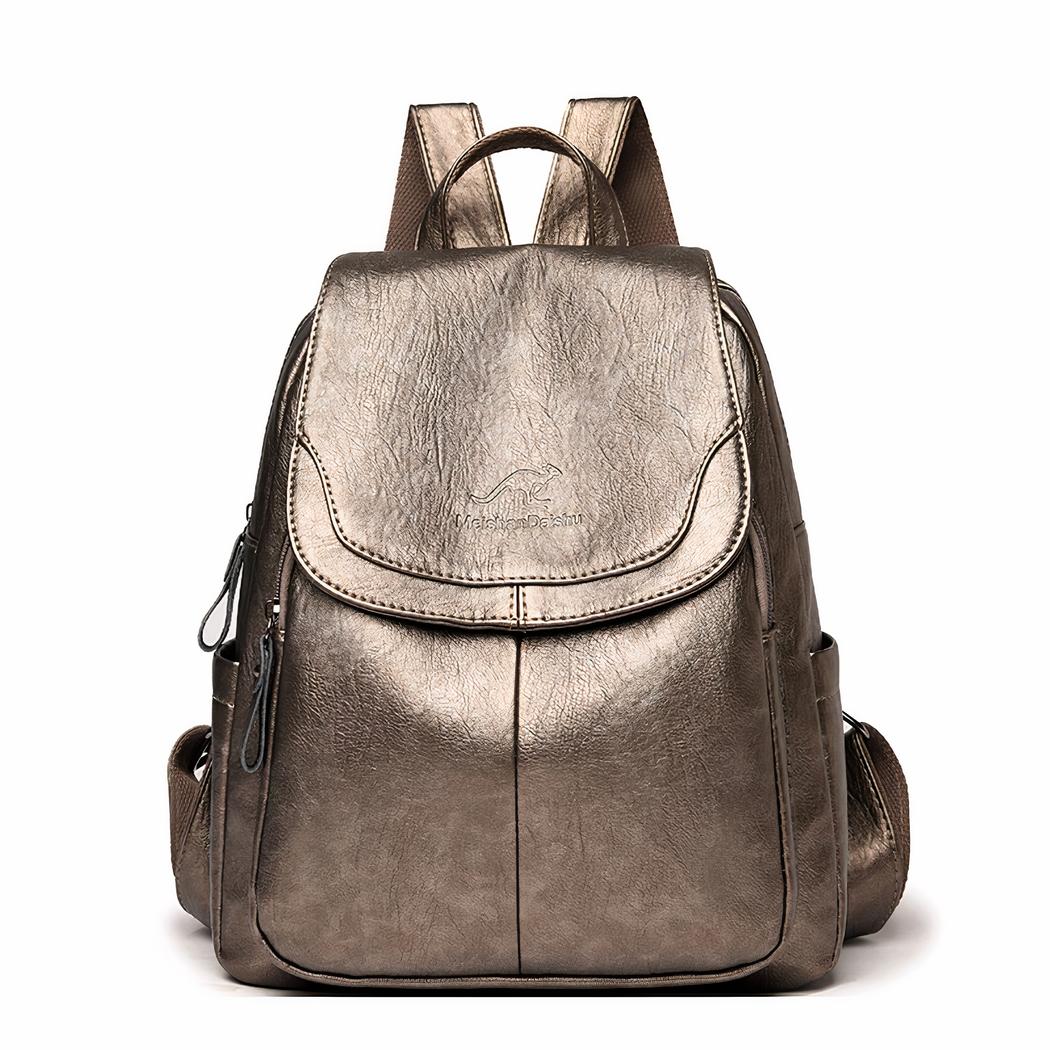 LuxeVégan - Sac à dos femme élégant en cuir végan - Rynova