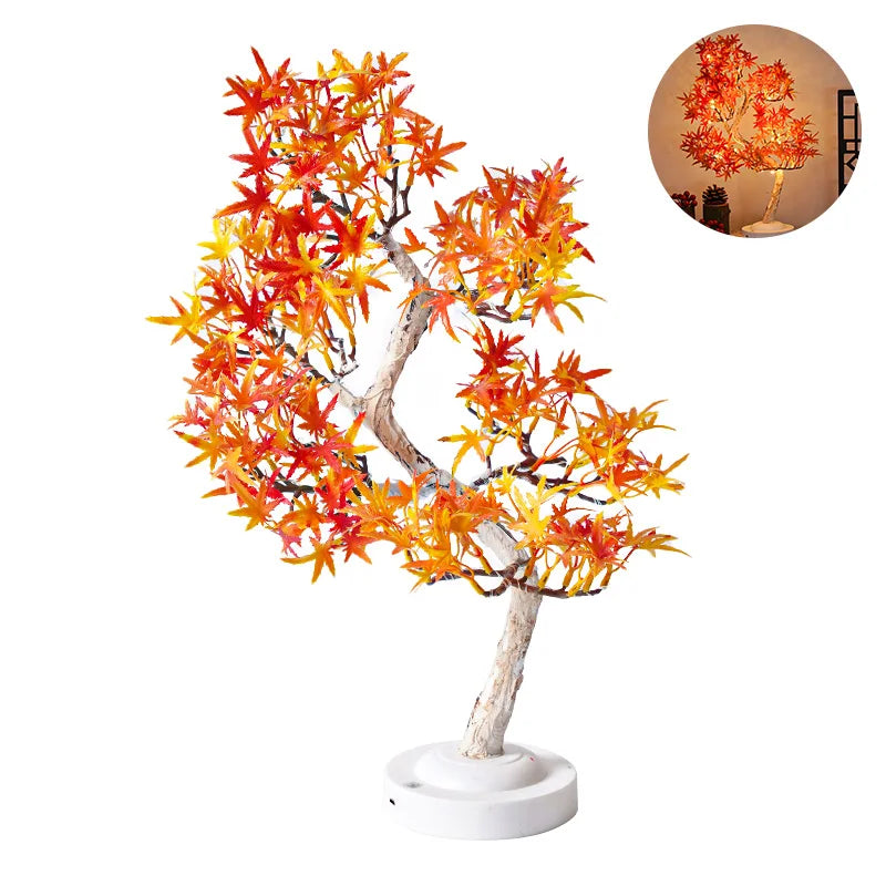 ÉrableLumi - Lampe LED Arbre Feuilles d’Érable Décorative - Rynova