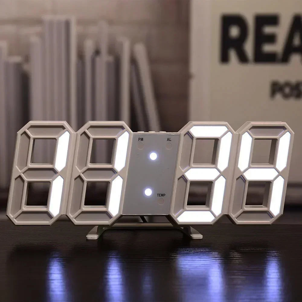 Horlogix – Horloge LED 3D pour Décoration Intérieure Moderne - Rynova