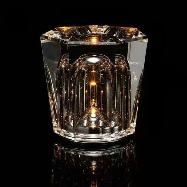 LuminaCristal – Lampe de Table en Cristal Élégante pour Restaurant et Bar - Rynova