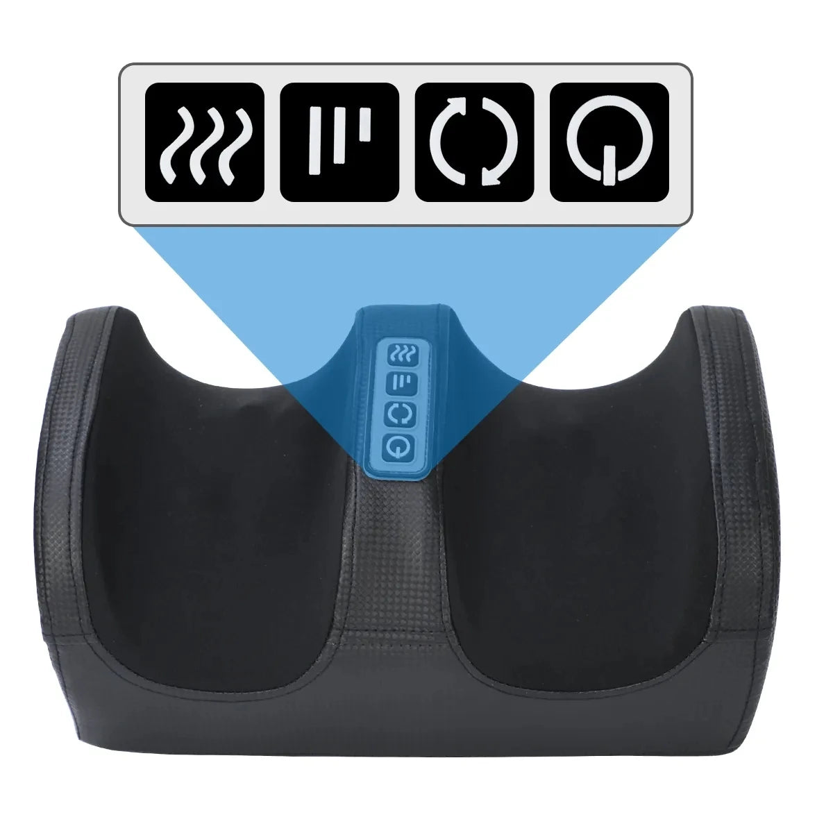 Massage Élite - Massager Électrique de Pieds Shiatsu avec Fonction Chauffante - Rynova