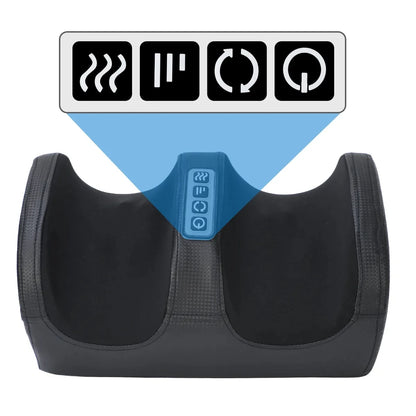 Massage Élite - Massager Électrique de Pieds Shiatsu avec Fonction Chauffante - Rynova