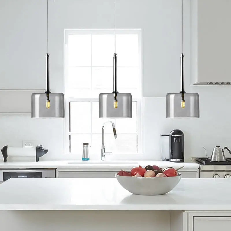 LuminVerre - Suspension en Verre Moderne pour Salle à Manger - Rynova