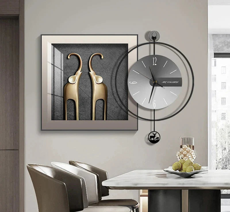 Horloge Élégance Moderne – Horloge Murale Créative et Chic - Rynova