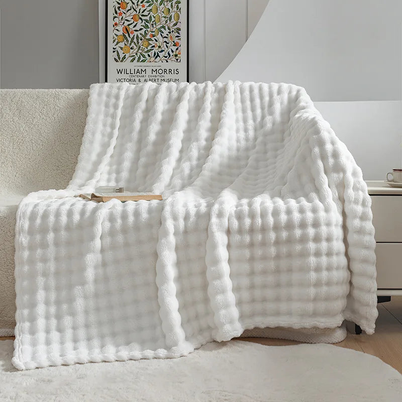 DouxVelours - Couverture Flanelle Légère et Douce pour Été - Rynova