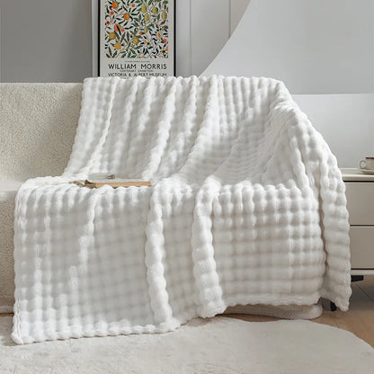 DouxVelours - Couverture Flanelle Légère et Douce pour Été - Rynova
