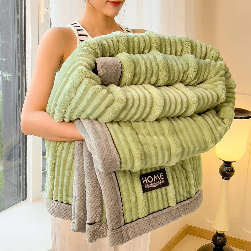CocoonDouceur – Plaid en Laine Épaissie pour Confort à Domicile - Rynova