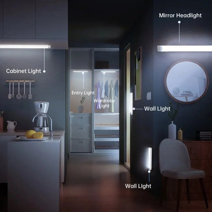 LumiBar – Lampe LED Rechargeable avec Détecteur de Mouvement et Luminosité Ajustable - Rynova