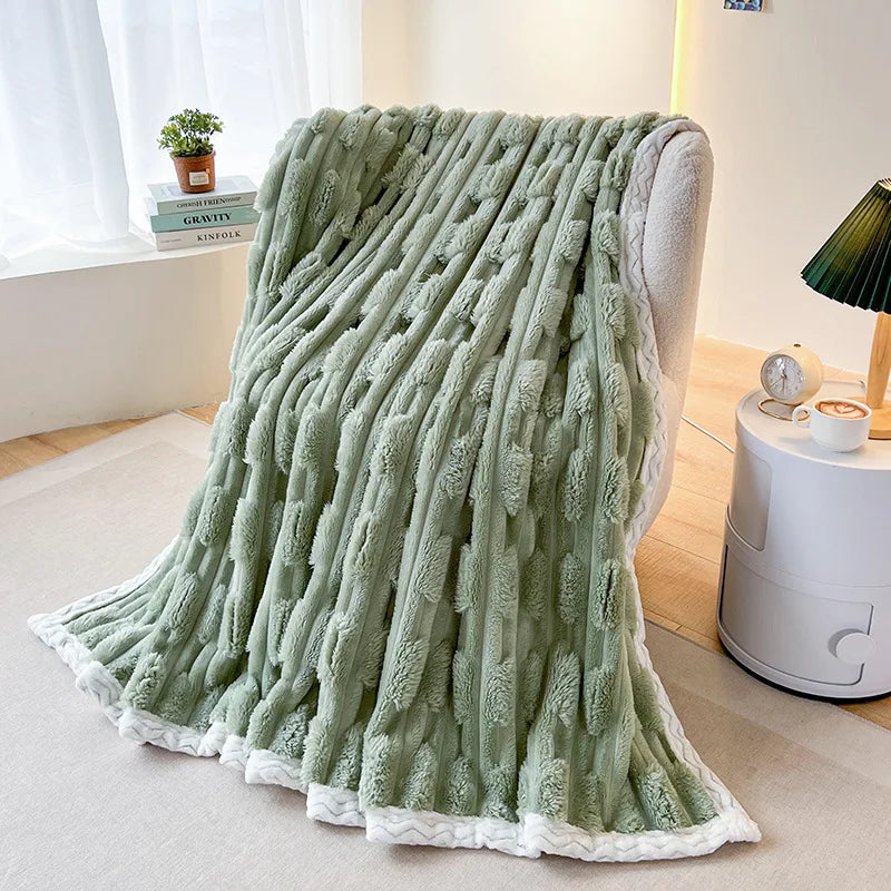 NordicLuxe - Couverture en Fourrure Imitation pour Lit et Salon - Rynova