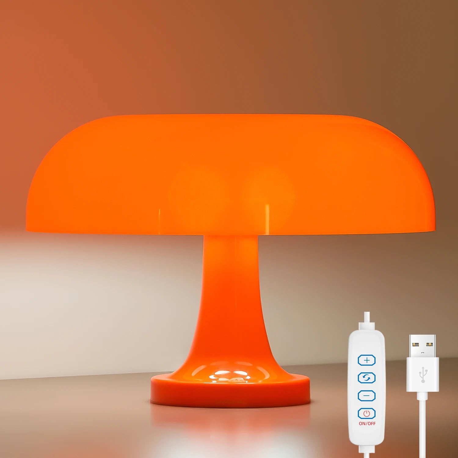 LumiChampignon - Lampe de Table Design Bauhaus Moderne en Champignon - Rynova