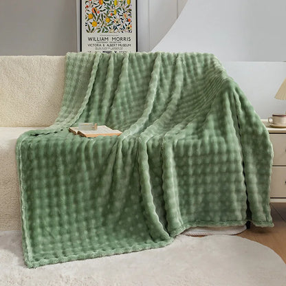 DouxVelours - Couverture Flanelle Légère et Douce pour Été - Rynova