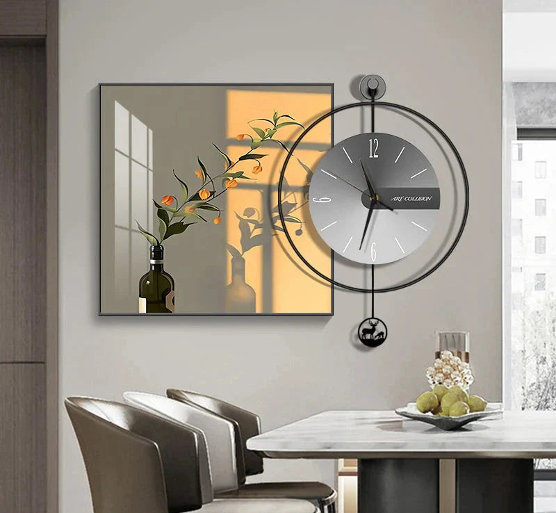 Horloge Élégance Moderne – Horloge Murale Créative et Chic - Rynova