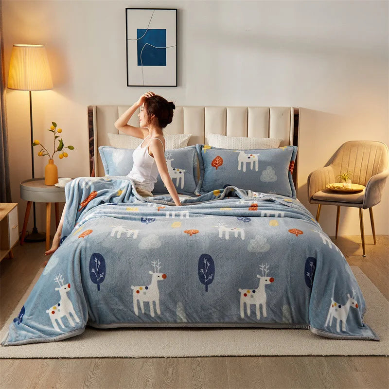 DouceFlanelle – Couverture Ultra-Douce pour Nap et Salon - Rynova
