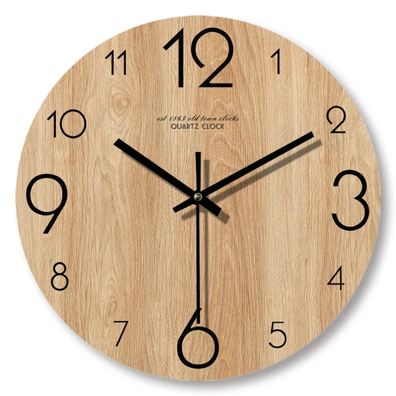 Horloge NaturelDesign – Horloge Murale en Bois Élegant - Rynova