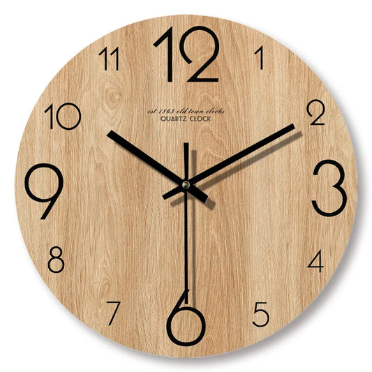 Horloge NaturelDesign – Horloge Murale en Bois Élegant - Rynova