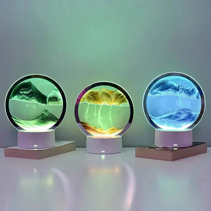 SableZen – Lampe à Sable Relaxante pour Décompression et Ambiance - Rynova