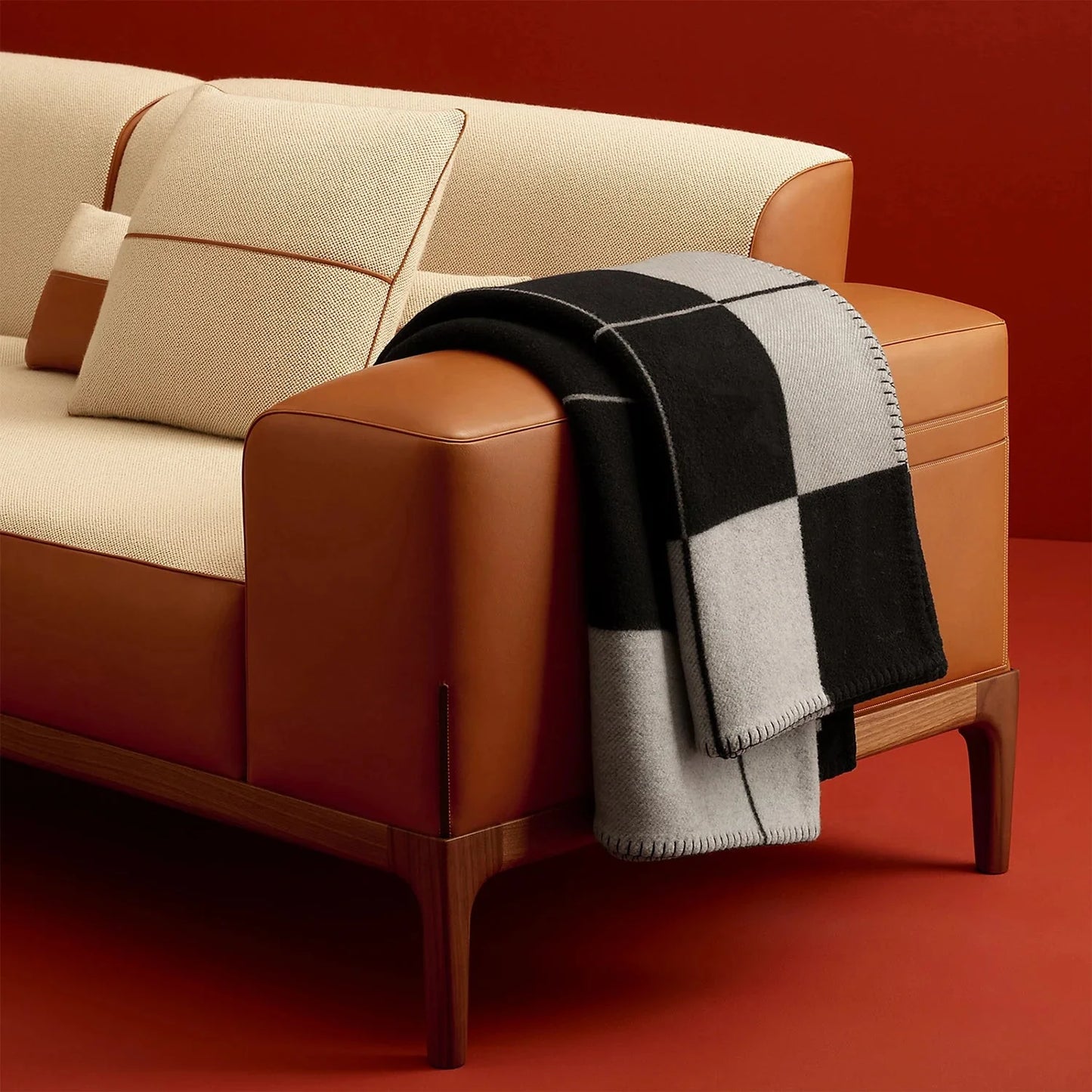 CachemireLuxe – Couverture en Laine et Cachemire pour Salon - Rynova