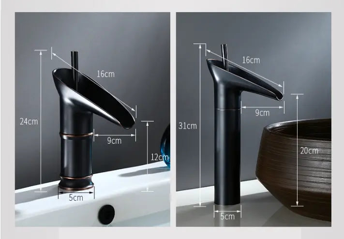 CascadeVintage – Robinet de Lavabo Cascade au Design Antique - Rynova