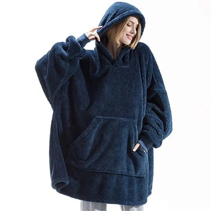 ChaleurÉlégante - Pull couverture en flanelle, pyjama - Rynova