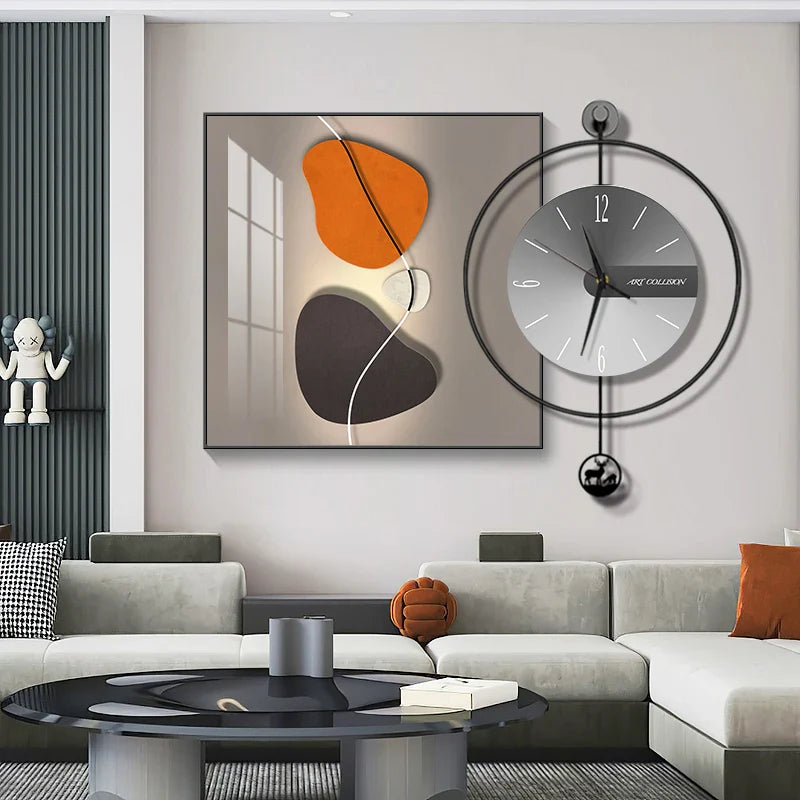 Horloge Élégance Moderne – Horloge Murale Créative et Chic - Rynova