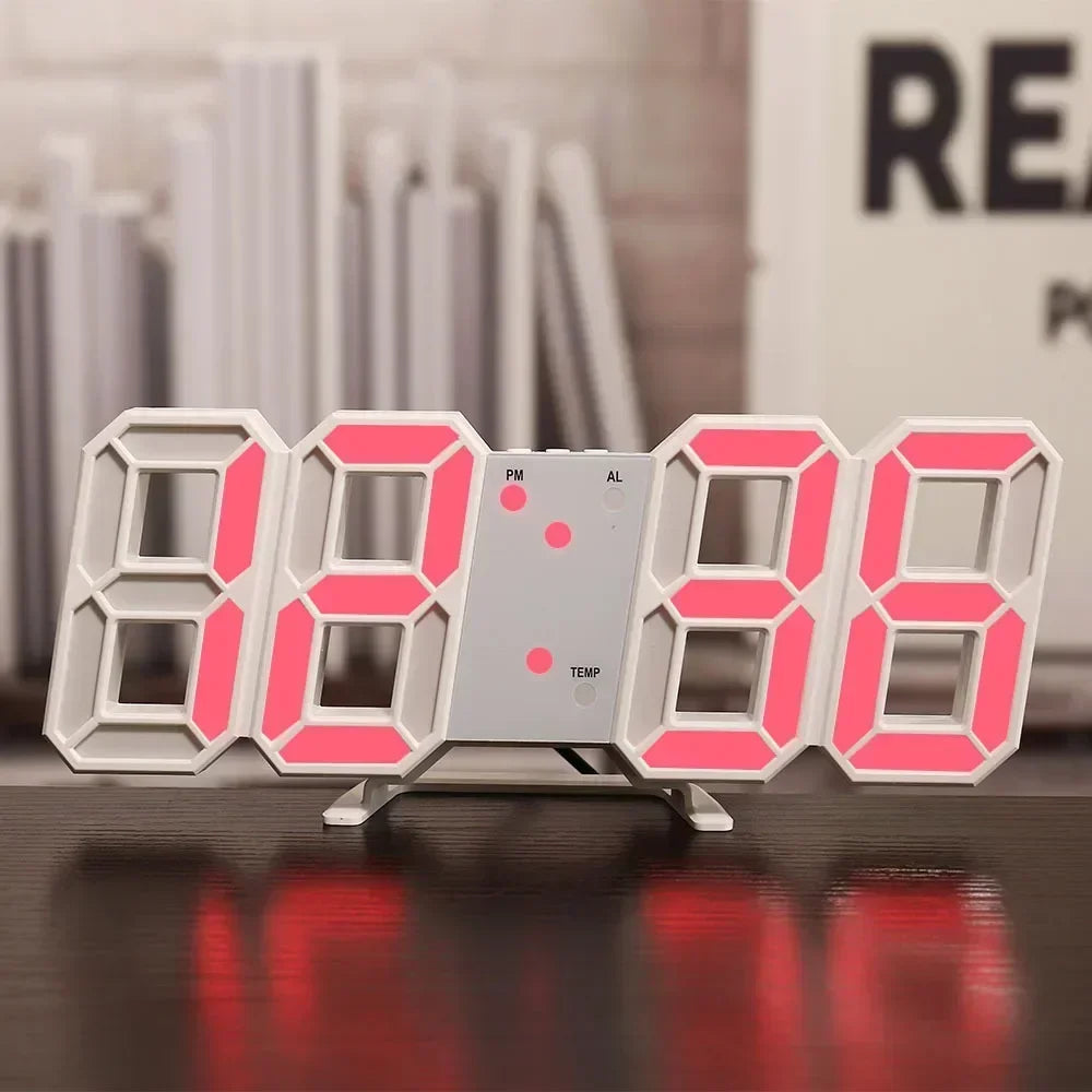 Horlogix – Horloge LED 3D pour Décoration Intérieure Moderne - Rynova