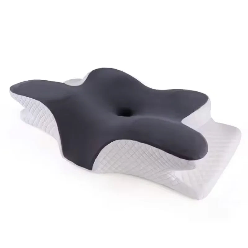 Oreiller Mémoire de Forme Papillon RelaxNeck - Soulagement des Douleurs Cervicales et Confort Orthopédique - Rynova