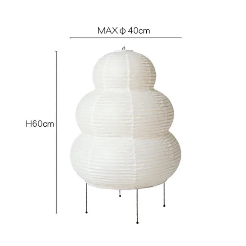 Luminaires Éclaira - Lampe de Bureau en Papier de Riz avec Lumière Réglable - Rynova