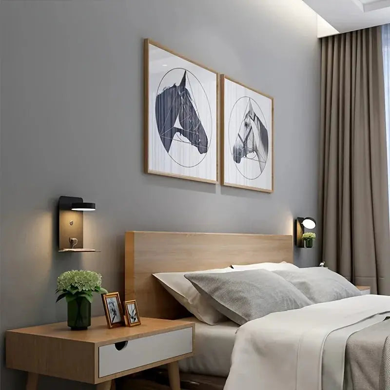 Lumière Élégante - Lampe de Chevet avec Port USB pour un Confort Moderne - Rynova