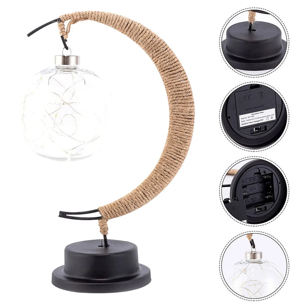 LumiLune - Lampe en Verre Lune Chaleureuse et Apaisante - Rynova