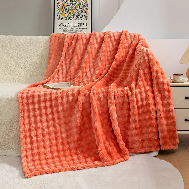 DouxVelours - Couverture Flanelle Légère et Douce pour Été - Rynova