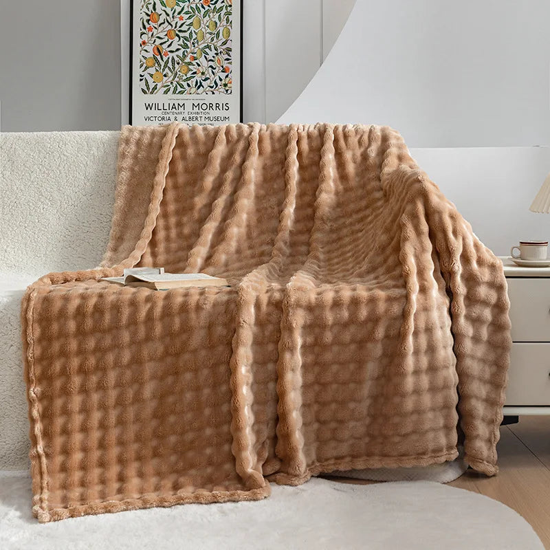 DouxVelours - Couverture Flanelle Légère et Douce pour Été - Rynova