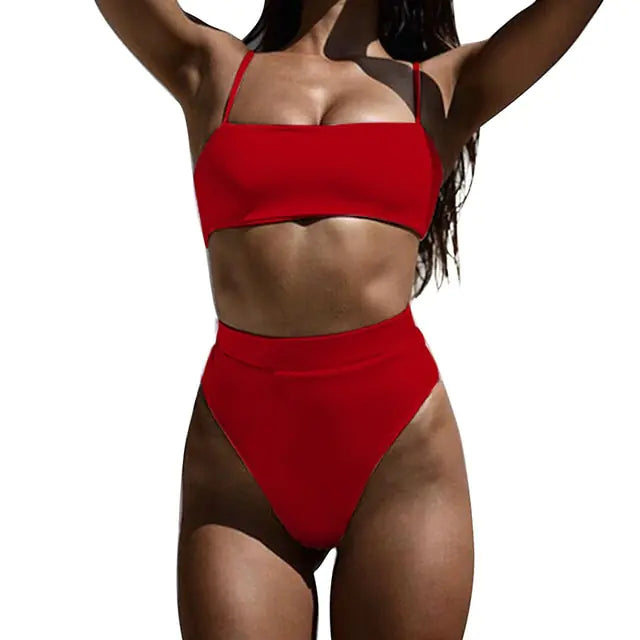 AquaCharm - Ensemble de bikini à côtes brésiliennes - Rynova