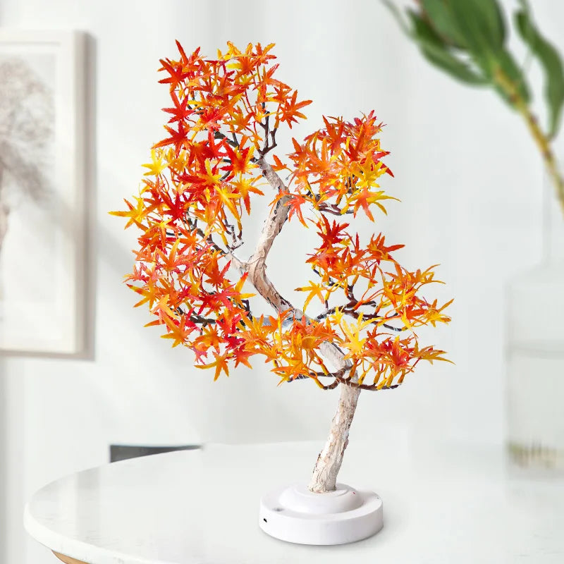 ÉrableLumi - Lampe LED Arbre Feuilles d’Érable Décorative - Rynova