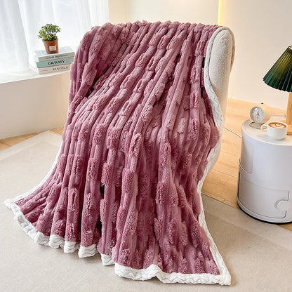NordicLuxe - Couverture en Fourrure Imitation pour Lit et Salon - Rynova