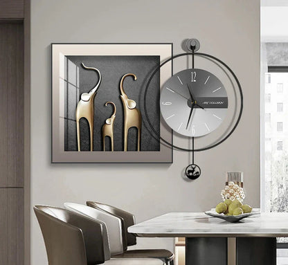 Horloge Élégance Moderne – Horloge Murale Créative et Chic - Rynova