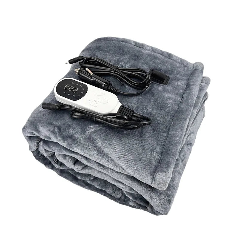 ChauffRider – Plaid Chauffant pour Voiture avec Minuterie et 9 Niveaux de Chaleur - Rynova