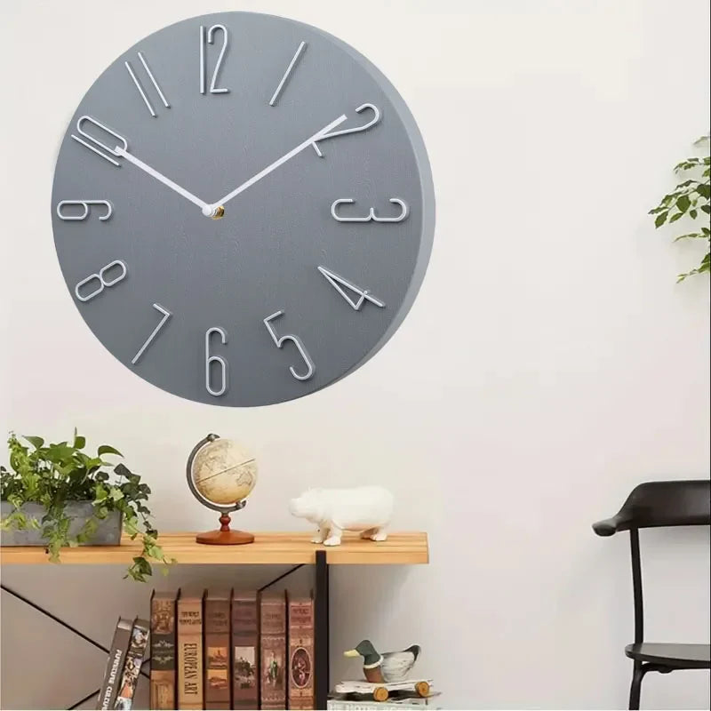SilenceLuxe – Horloge Murale Ultra-Silencieuse et Contemporaine - Rynova