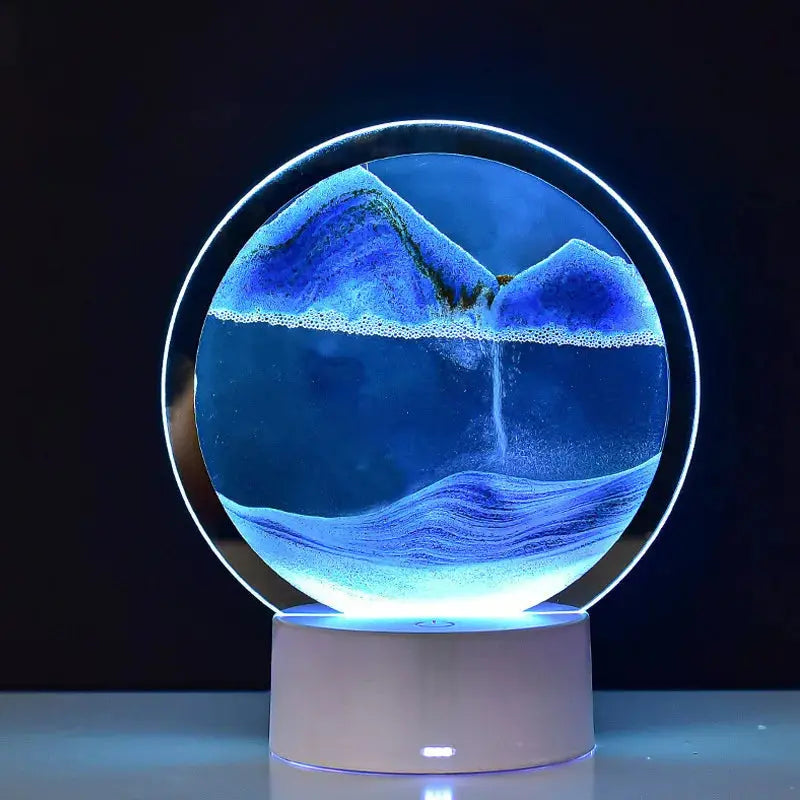 SableZen – Lampe à Sable Relaxante pour Décompression et Ambiance - Rynova