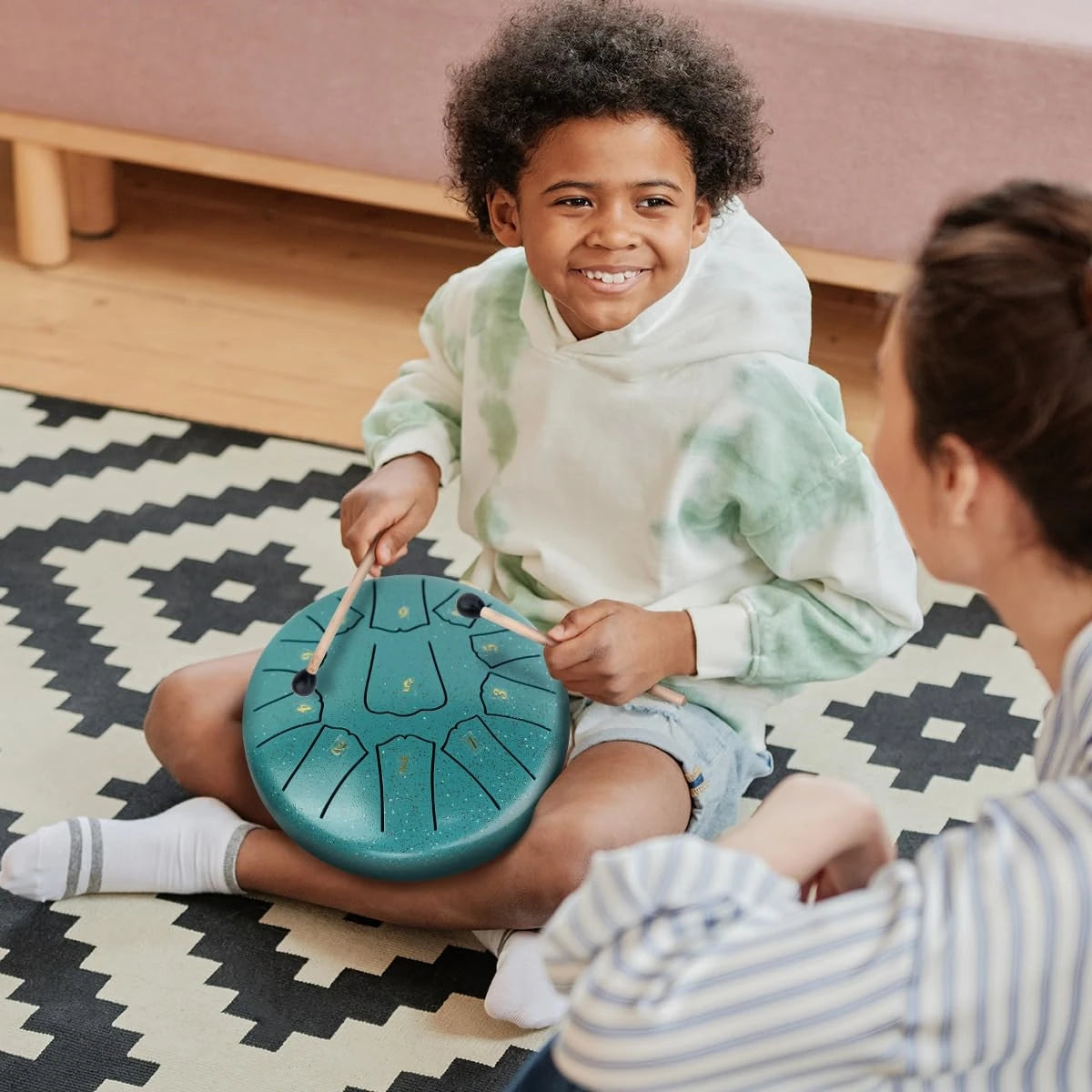 Zéphyr - Mini Tambour à Langue en Acier 6 Pouces, 11 Notes pour Yoga et Méditation - Rynova