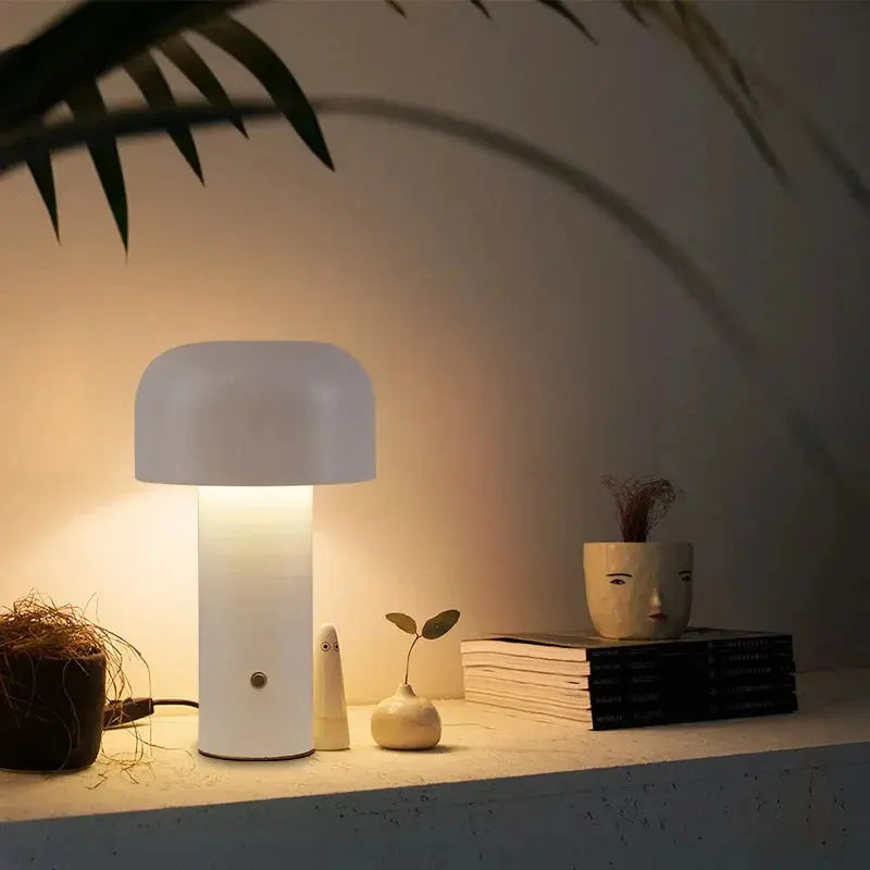 LumiChampignon - Lampe de Chevet LED Multicolore avec Charge USB - Rynova