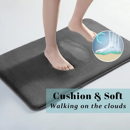 Tapis ÉpongeMax – Tapis de Bain Super Absorbant et Antidérapant en Velours de Corail - Rynova