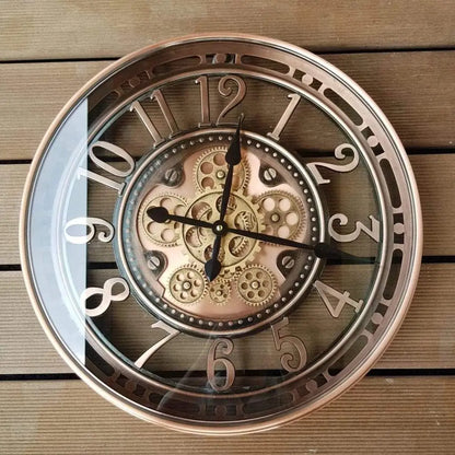 Horloge Vintage Cuivre – Élégance Industrielle pour Bureau et Maison - Rynova