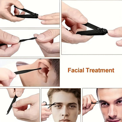 KitManucurePro - Trousse de Coupe-Ongles Professionnelle 7-24pcs Ultra-Affûtée pour Hommes et Femmes - Soins Solides de Pédicure - Rynova