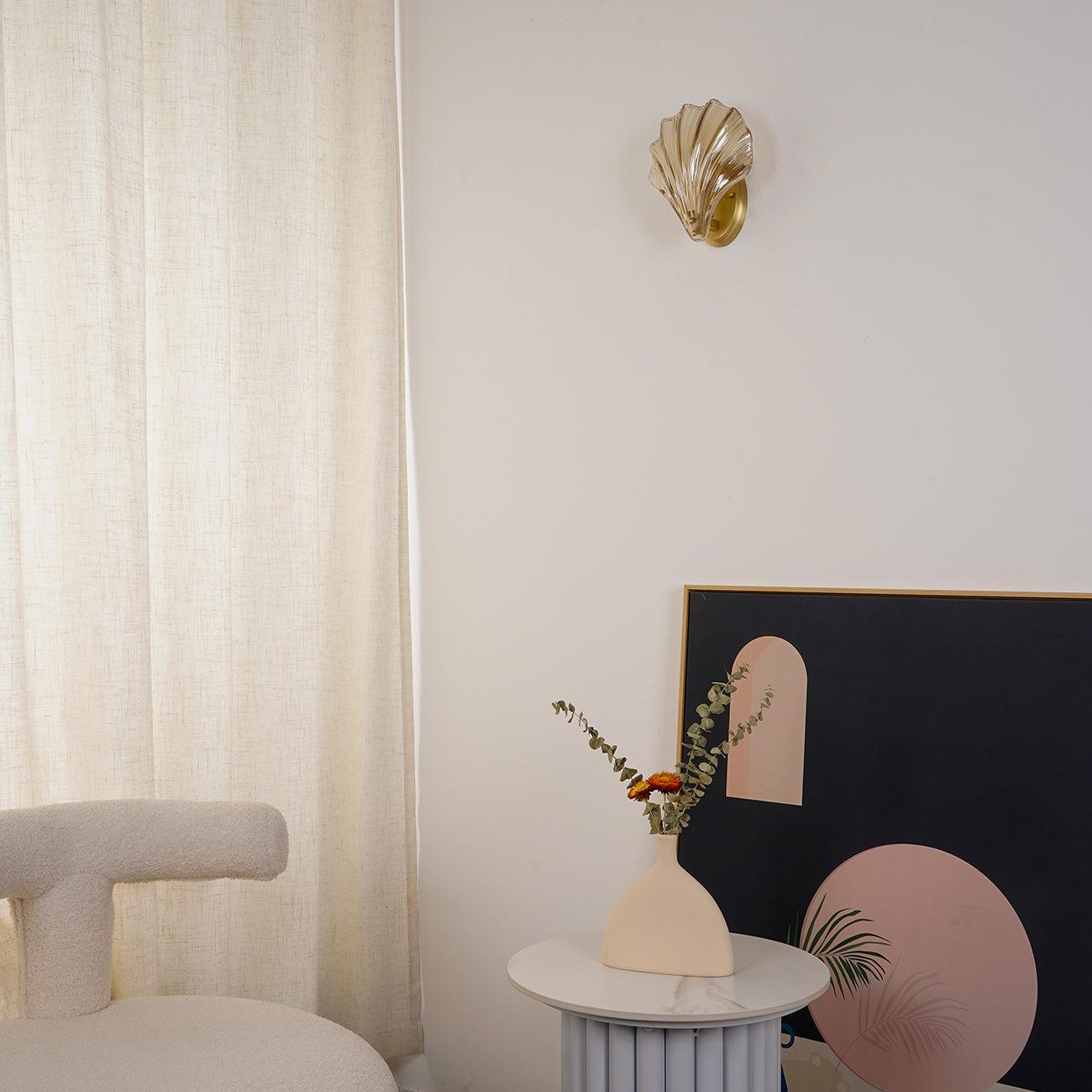 Koquilluxe – Lampe murale design en coquillage - Rynova