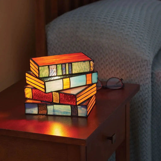 LumiLivre - Lampe de Lecture en Verre Coloré - Rynova