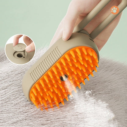 Brosse Électrique Rechargeable pour Animaux - Peigne à Vapeur pour Chats et Chiens | Brosse de Toilettage Nettoyante - Rynova
