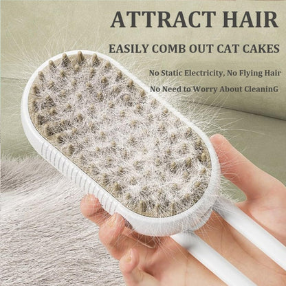Brosse Électrique Rechargeable pour Animaux - Peigne à Vapeur pour Chats et Chiens | Brosse de Toilettage Nettoyante - Rynova