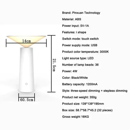 LumièreLibérée - Lampe de Table Sans Fil - Rynova