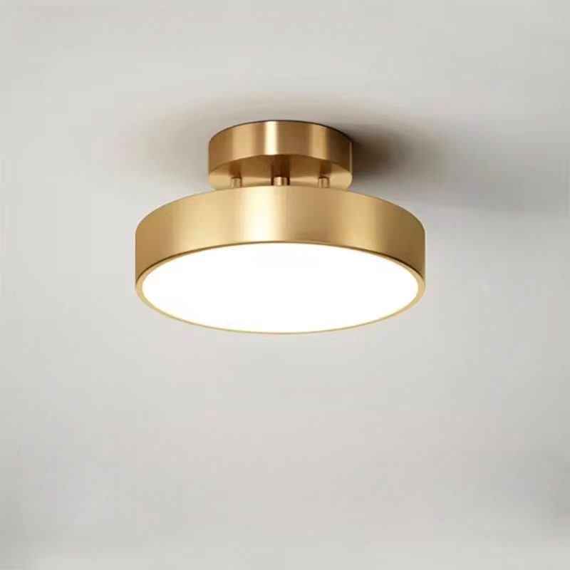 ÉclatCuivre – Lustre Cuivre Rond pour Entrée et Chambre - Rynova