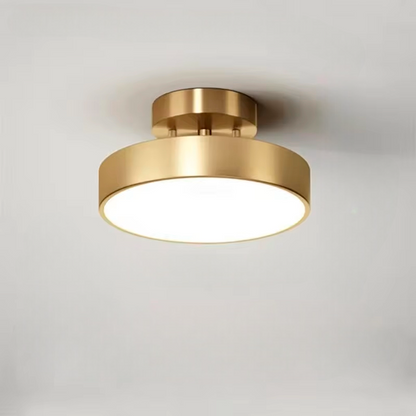 ÉclatCuivre – Lustre Cuivre Rond pour Entrée et Chambre - Rynova